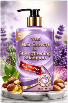 YUZ Hair Growth & Strengthening Shampoo with Rosemary Oil – Natural Follicle Support | 500ml