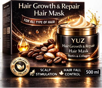 UZ Hair Growth & Repair Hair Mask with Rosemary Extract – Scalp Revitalizing Formula | 250g